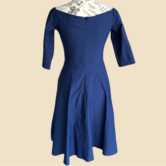 Women’s Blue Grace Karin Retro Inspired Dress Size Small - Picture 3 of 6